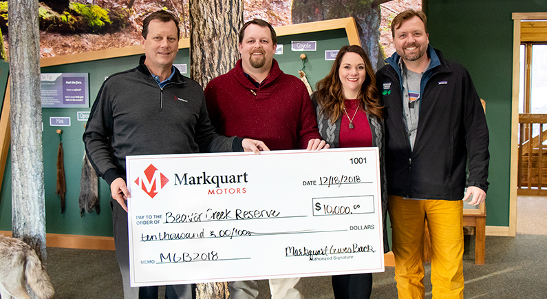 Markquart Gives Back